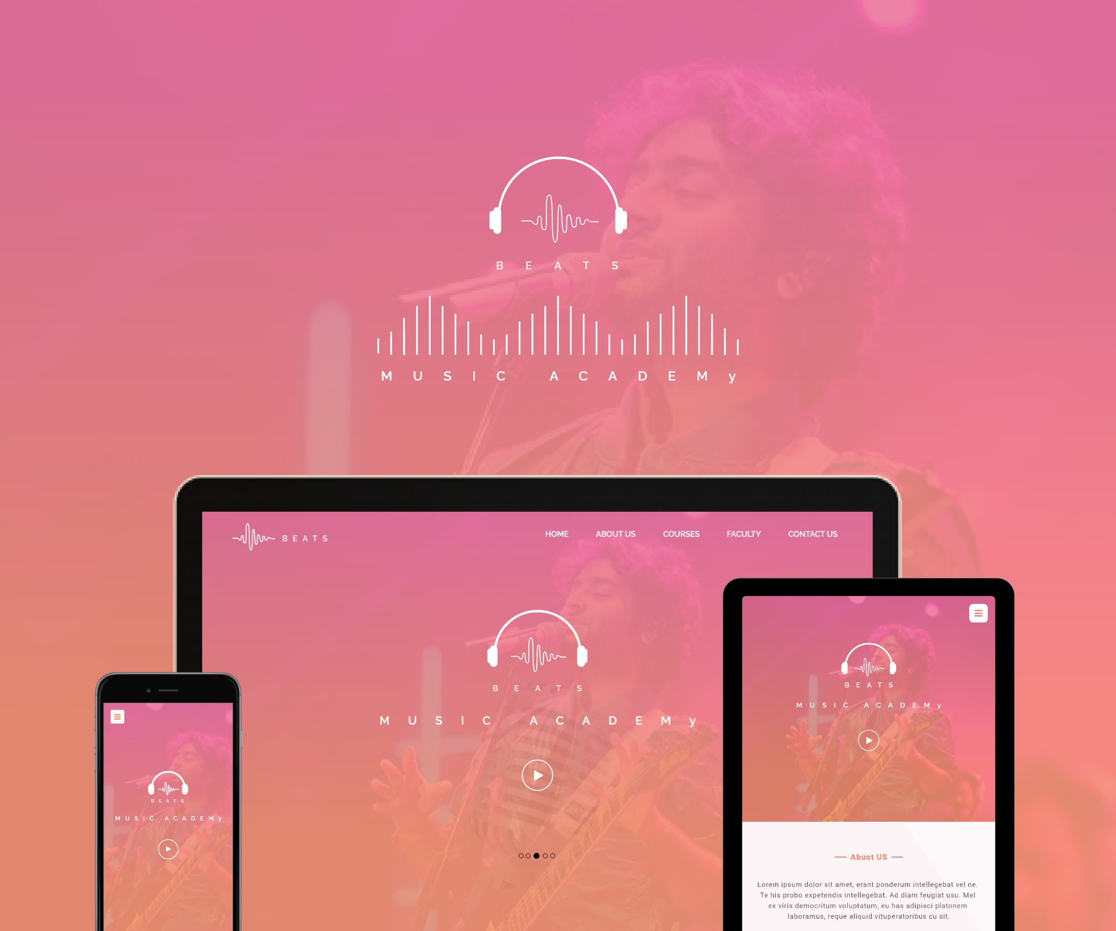 Music Academy Landing Page